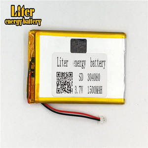 Plug 1,5-2 p 304080 ultra-thin polymer lithium battery 1500 mAh outdoor lighting 3,7 V Medical equipment with NTC - Product Image 2