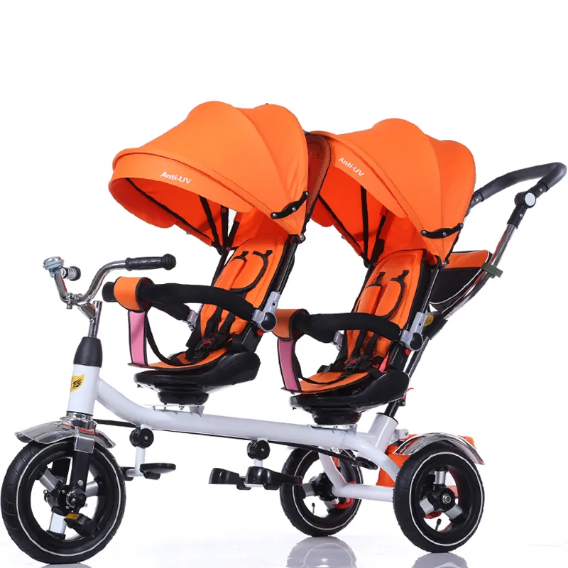 Cheap High Quality Twin Double Baby Stroller for two babys with umbrella