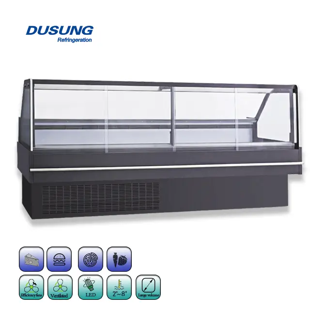 commercial Manufacture Wholesale supermarket display meat deli refrigerator equipment