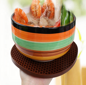 High Quality Professional Factory Custom Heat Resistant Round Non slip Kitchen <strong>Table</strong> Silicone Mat - Product Image 6