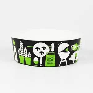 Professional factory food grade paper material customize design printing takeaway disposable paper salad bowl with lids