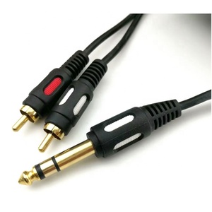 Conector Mono a Jack de 6,35mm, Conector de Audio de 1/<span class=keywords><strong>4</strong></span> pulgadas, <span class=keywords><strong>Cable</strong></span> de plomo para guitarra y teclado - Product Image 2