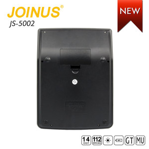 Calculatrice de bureau solaire argentée à 14 chiffres avec grand écran - Product Image 6