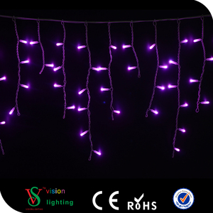 Guirlande d'extérieur avec câble en caoutchouc, rideau LED, lumière de glace pour scène de jardin, 2m 3.2mm - Product Image 3