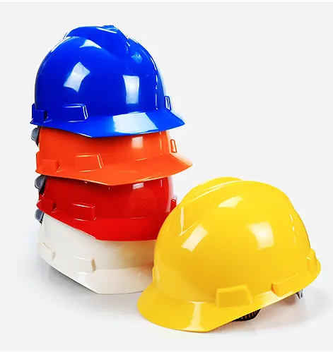 HT101 V shape oil mining construction workers safety protection yellow helmet orange helmet