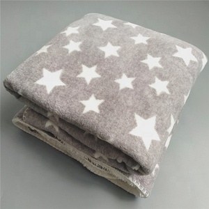 Double Sided Super Soft Plush New Born Baby Coral Fleece <strong>Blanket</strong> Cute Custom <strong>Star</strong> Design Kids Thick Flannel Polar Fleece <strong>Blanket</strong> - Product Image 3