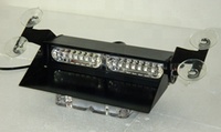 Luz estroboscópica LED de advertencia de emergencia de 12V con ventosa