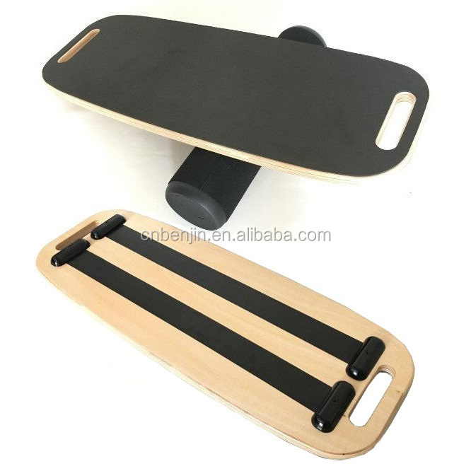 Fitness Wooden Board Sport Exercise Wooden Wobble Balance Board Stability Trainer