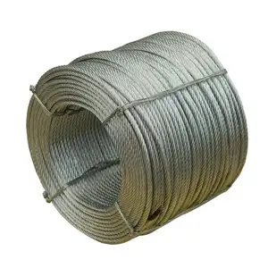 0.25,20-30g cable Hot dipped galvanized steel wire rope for Korea(manufacturer)