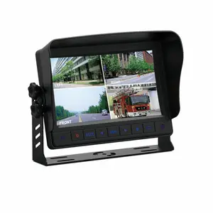 7 Inch Digital LCD Quad Car Rearview Monitor With Touchボタン