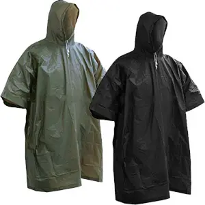 Impermeable de PVC transparente