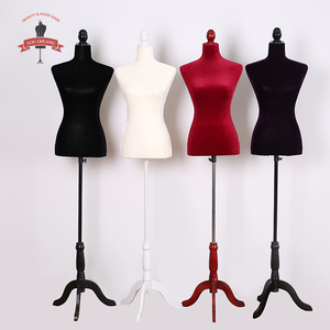 YCV001Hot venta de productos de <span class=keywords><strong>moda</strong></span> <span class=keywords><strong>curvy</strong></span> maniquí femenino terciopelo tela maniquí - Product Image 4