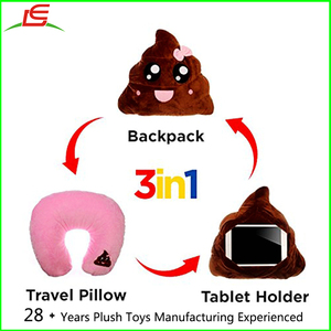 3 dans 1 Baiser Emoji Merde Émoticônes <span class=keywords><strong>Smiley</strong></span> Coussin Bourré de Peluche de Jouet - Product Image 6