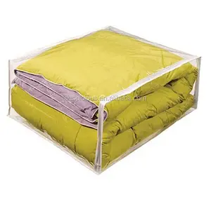 Clear plastic vinyl Blanket bedding pillow cushion storage bags