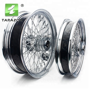 Custom Rvs Achter Spoked Motorfiets Wielen Voor Harley Davidson Onderdelen