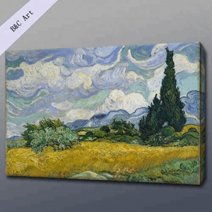 Campo <span class=keywords><strong>di</strong></span> grano Cipressi Astratta Della Tela <span class=keywords><strong>di</strong></span> canapa <span class=keywords><strong>di</strong></span> Arte <span class=keywords><strong>Van</strong></span> <span class=keywords><strong>Gogh</strong></span> <span class=keywords><strong>Dipinti</strong></span> Ad Olio Riproduzione - Product Image 5