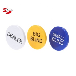 Juego de <span class=keywords><strong>3</strong></span> botones profesionales de Casino Texas Hold'em, juego de accesorios de Casino de 2 pulgadas - Product Image 4