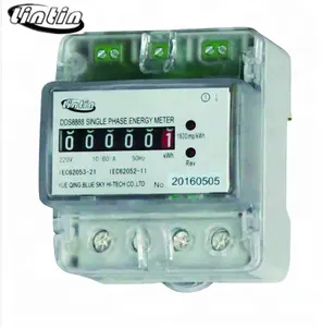 Compteur électronique monophasé idds8888, compteur/enregistreur DIN RAIL, compteur d'énergie en kWh