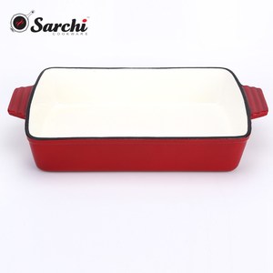 Poêle à lasagnes en <span class=keywords><strong>fonte</strong></span> émaillée, rôtissoire <span class=keywords><strong>rectangulaire</strong></span> - Product Image 1