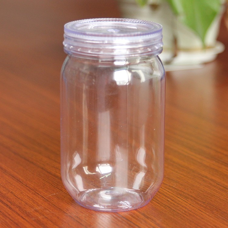 Moderne professionnel mason pot à double paroi simple paroi en plastique tumbler