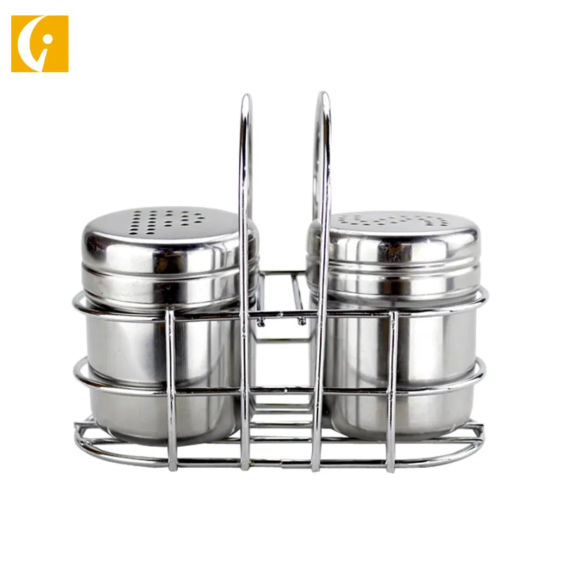 410 edelstahl salz pfeffer glas würze spice grinder spice flasche rack set 3pcs