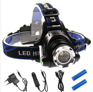 3 modos de Zoomble LED Super brillante faro 18650 batería 3,7 V impermeable Led faro recargable Led de la lámpara de la cabeza con el cargador - Product Image 1