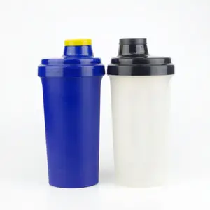 Mezclador de proteínas de plástico para gimnasio, Botella Mezcladora deportiva de boca ancha de 24oz