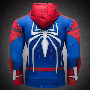 Venta al por mayor superhéroe <span class=keywords><strong>sudaderas</strong></span> con capucha 3D impresión corriendo sudadera hombres - Product Image 3