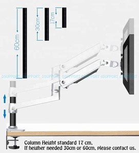 17-38 Inch Nhôm Máy Tính Để Bàn Màn Hình Cánh Tay Đứng Chủ Chuyển Động Đầy Đủ Mùa Xuân Thiết Kế 10Kg Tải Công Suất Cơ Khí Màn Hình Hỗ Trợ - Product Image 5