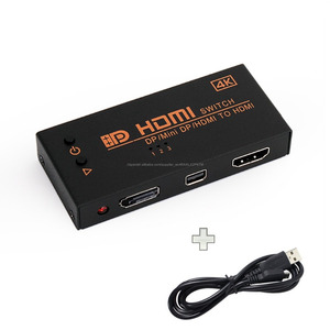 4 K DP <span class=keywords><strong>HDMI</strong></span> <span class=keywords><strong>mini</strong></span> DP <span class=keywords><strong>DisplayPort</strong></span> <span class=keywords><strong>a</strong></span> <span class=keywords><strong>HDMI</strong></span> <span class=keywords><strong>convertidor</strong></span> Switcher 3 en 1 Switcher para PC proyector Surface pro - Product Image 2