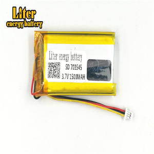 Connector 1,0-<span class=keywords><strong>3</strong></span> p <span class=keywords><strong>3</strong></span>,7 V 703545 1500 mAh factory high quality Lithium Polymer Li-ion battery liPo battery - Product Image 2