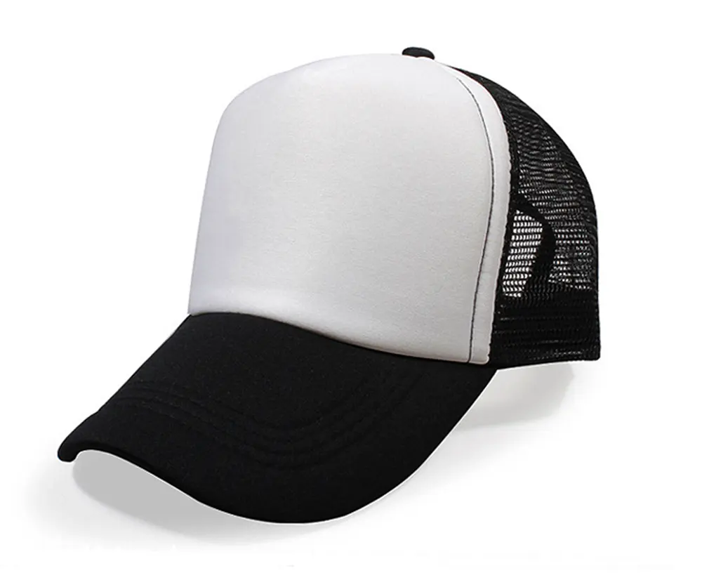 Di alta Qualità di Sublimazione In Bianco Cupola Personalizzato Trucker berretto da baseball Della Maglia cappello