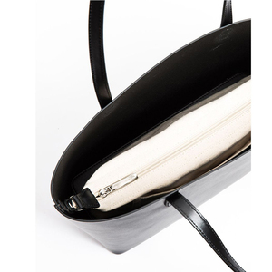 2020 di nuovo Modo All'ingrosso Liscio Lucido Nero Della Signora Satchel di Cuoio DELL'UNITÀ di elaborazione del Sacchetto di Tote - Product Image 5