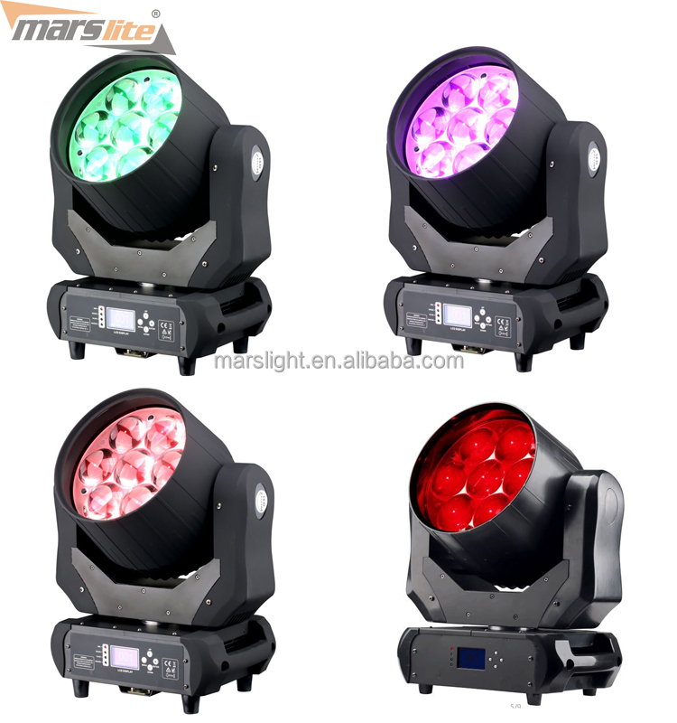7X40 W LED zoom moving head light RGBW 4in1 Abeille Oeil Mobile Éclairage de scène