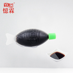 Soyu per <span class=keywords><strong>Sushi</strong></span> a Basso Contenuto di Sodio in Bottiglia di Plastica a Forma di Pesce da 8ml con Certificato BRC - Product Image 4