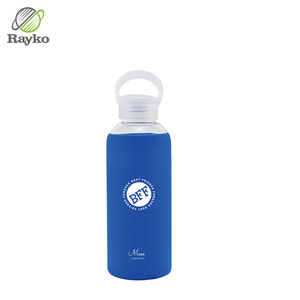 2024 Chine Fabricant 350ml 450ml 550ml Bouteille en verre avec couvercle PP Verre borosilicaté Bdoy Bouteille d'eau en verre - Product Image 4