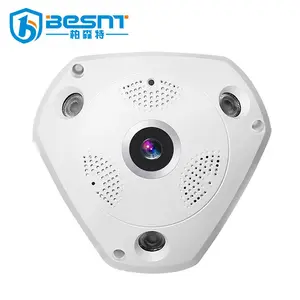 Besnt 2017 最新类型 130 万像素 fisheye VR CAM 360 度 WIFI 全景 ip 摄像机 BS-VR360M