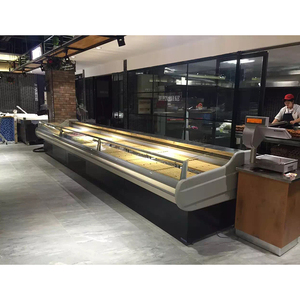 Profesyonel Plug-in hizmet et ticari derin dondurucular satılık CE HAVA SOĞUTUCU fiyat ekran süpermarket üretmek için soğutucu - Product Image 2