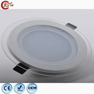 12 volt led verlichting ronde vierkante dimbare 6 w 9 w 12 w 18 w 24 w glas led 12 v 24 v paneel licht downlight