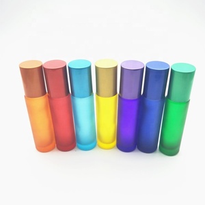 10 ml di colore del <span class=keywords><strong>rainbow</strong></span> glassato Rullo di Vetro Bottiglie con spazzolato cap - Product Image 4