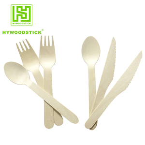 Chine Vente en vrac de couverts de <span class=keywords><strong>table</strong></span> jetables en bois biodégradables de qualité alimentaire Ensemble imprimé - Product Image 6