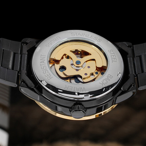 Reloj de Pulsera T-winner de Alta Calidad, Top 10, Marca Personalizada, Automático, Esqueleto, Acero Negro, OEM, para Hombre - Product Image 6