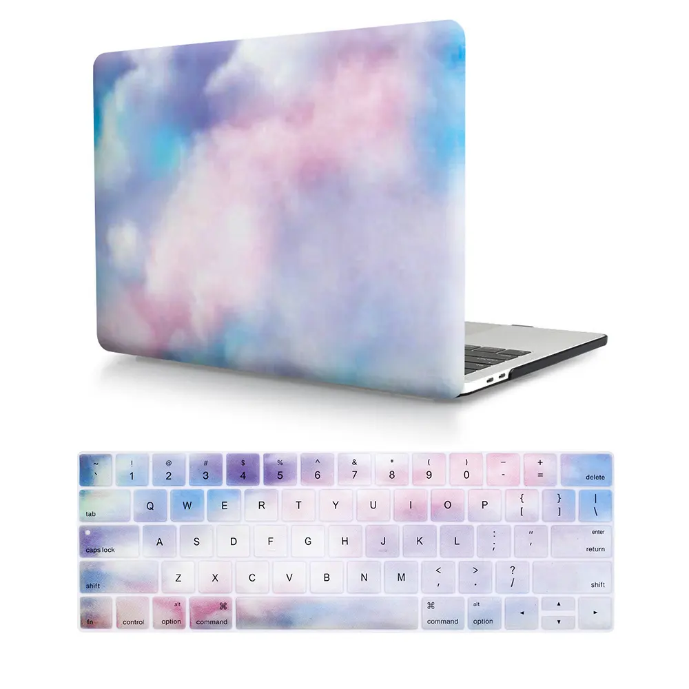 2 in 1 laptop for macbook hard case rubber keyboard with cover for macbook 12 inch case laptop case hard keyboard cover