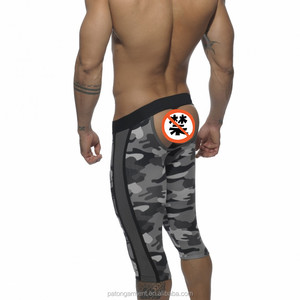 Shorts de sport pour hommes, style boxer, longueur genou, sexy et ludique, sans bas - Product Image 6