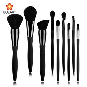 Dailyqueen màu đen duy nhất trang điểm bàn chải thiết lập đôi mắt khuôn mặt bột kem che khuyết điểm với tinh thể kim cương fan hâm mộ và long lanh vẻ đẹp bàn chải thiết kế - Product Image 4