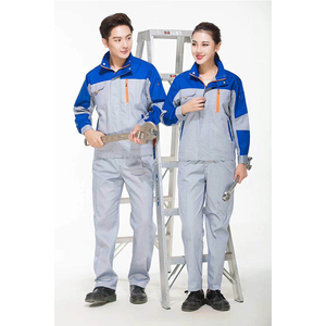 カスタム長袖ユニセックスワークウェアシャツとパンツ産業用鉄道作業安全ユニフォーム - Product Image 3