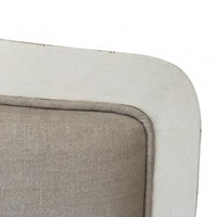 Lit à baldaquin antique de taille Queen avec cadre en bois blanc de style moderne, lit doux en bois de bouleau massif pour chambre à coucher ou ferme