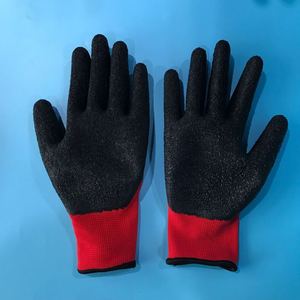 Guantes de Trabajo de Seguridad Industriales de Goma, Guantes Rojos Económicos para Trabajos de Construcción - Product Image 4