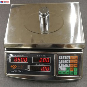 30kg / 40kg प्रदर्शन एलईडी स्टेनलेस स्टील वजन मूल्य कंप्यूटिंग पैमाने - Product Image 3