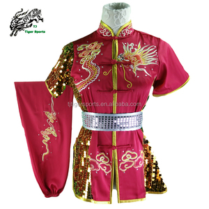 Vêtements <span class=keywords><strong>Tai</strong></span> <span class=keywords><strong>Chi</strong></span> <span class=keywords><strong>Wu</strong></span> Shu de compétition en satin de haute qualité pour la lutte Kung Fu et les arts martiaux - Product Image 2